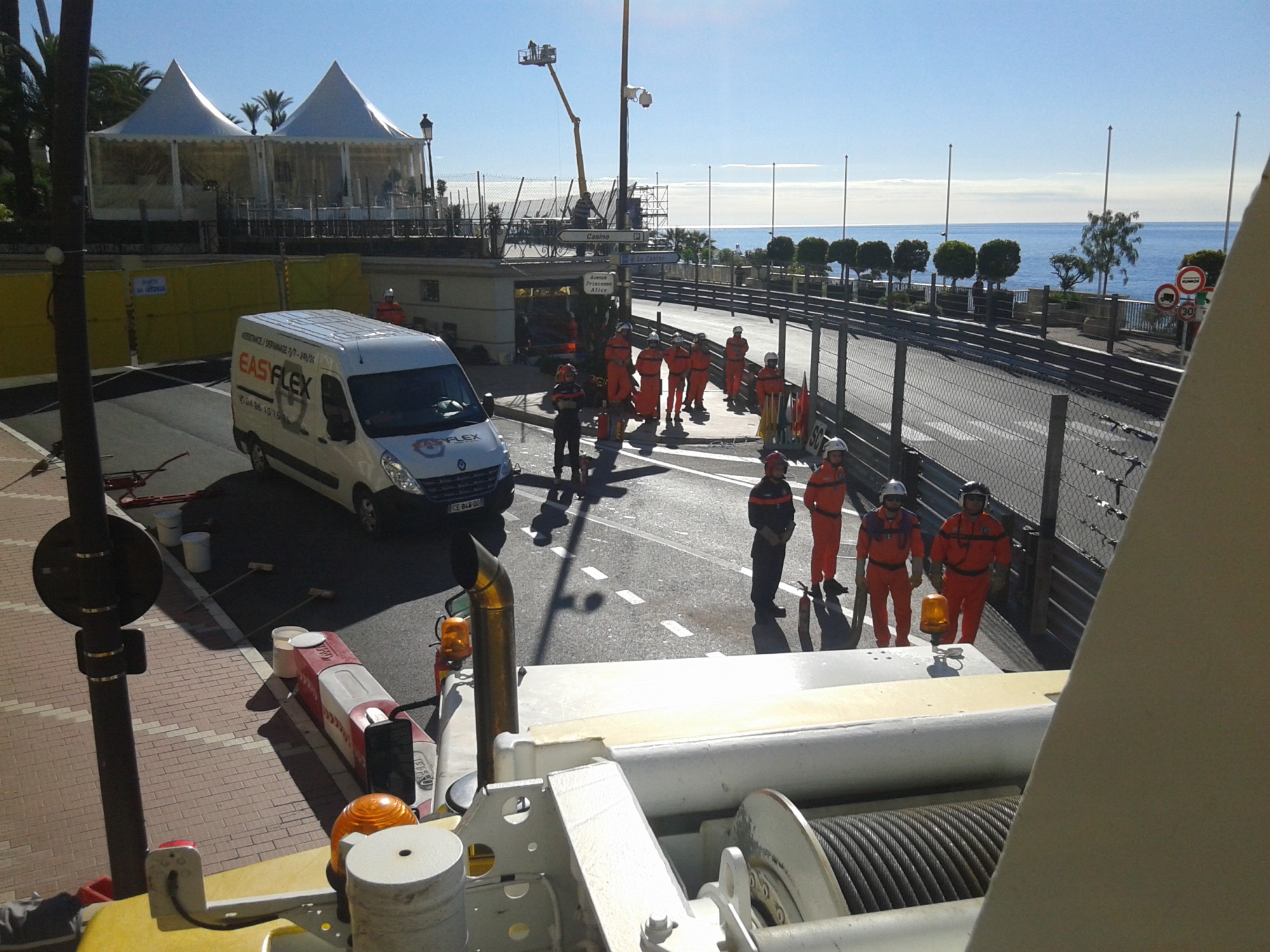 dépannage grue hydraulique grand prix de Moncao easyflex